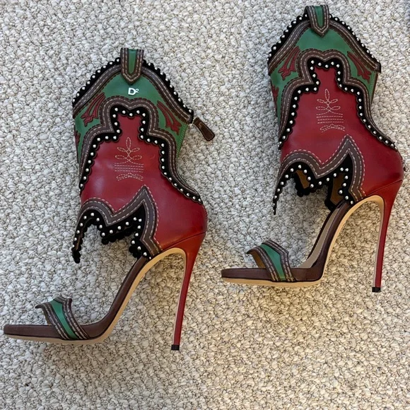 Dsquared Gladiator Rodel Heels Sz 38 - Picture 4 of 9